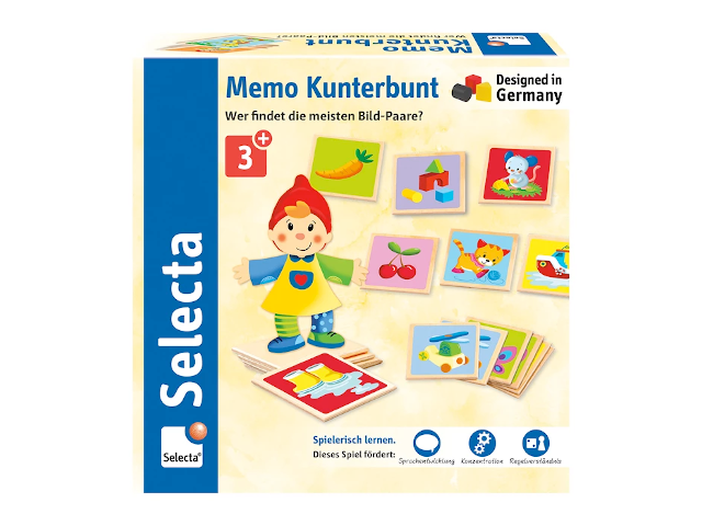 Memo Kunterbunt, 36 Teile