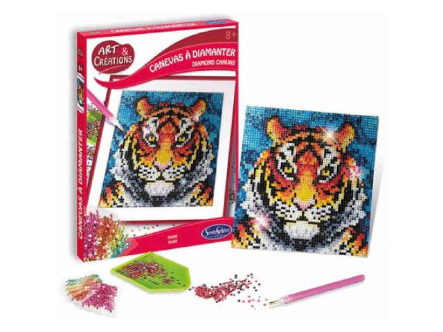 A&C Canevas a Diamanter Tigre