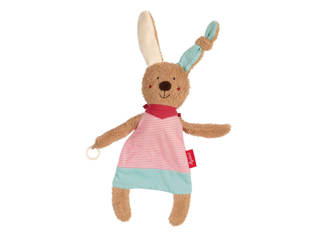 Schnuller-Schnuffeltuch Hase pink