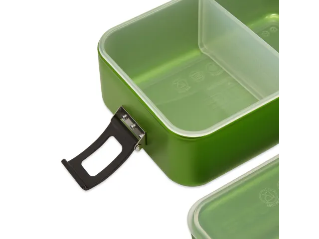 Lunchbox Metal Green small - 0