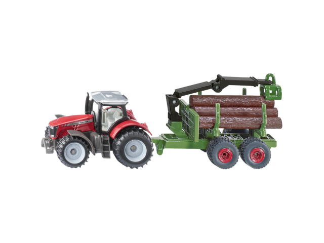 Massey Ferguson mit Forstanhänger