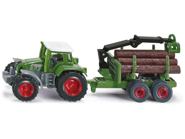 Traktor mit Forstanhänger