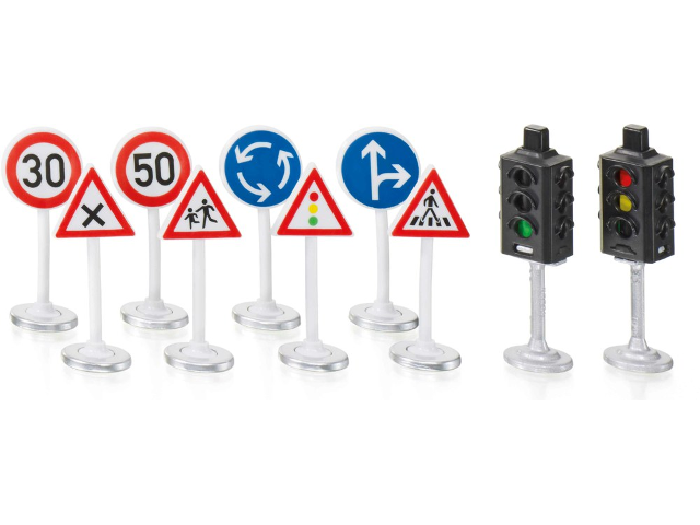 SW Ampeln mit Verkehrsschildern