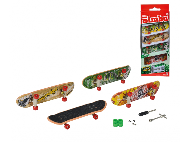 Finger Skateboard 4er Set