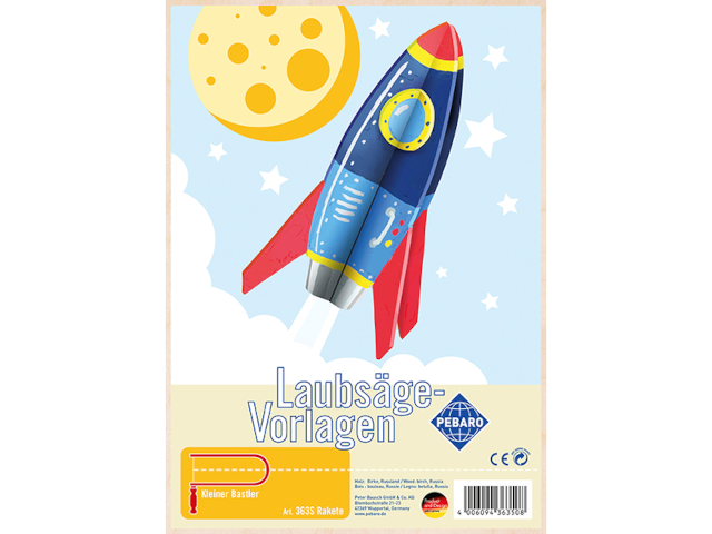 Laubsägevorlage Rakete