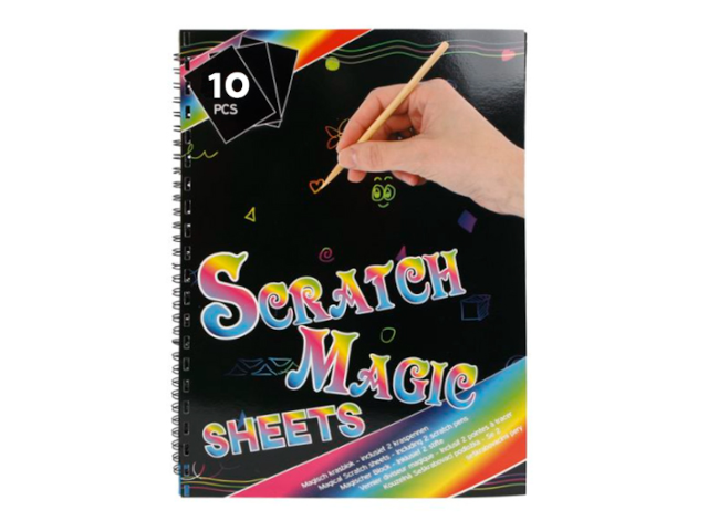 Kratzbilderbuch A4 10 Seiten