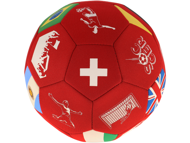 Ball Fussball Neopren rot