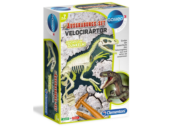 Ausgrabungsset Velociraptor FLUO