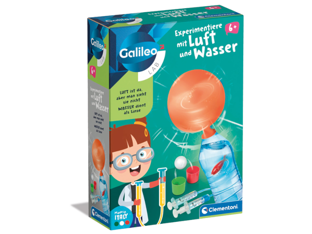 Experimentiere mit Luft und Wasser