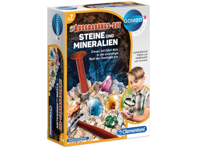 Ausgrabungset Steine & Mineralien
