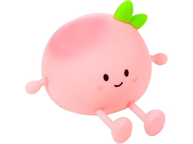 Foodiemals LED-Nachtlicht Pfirsich