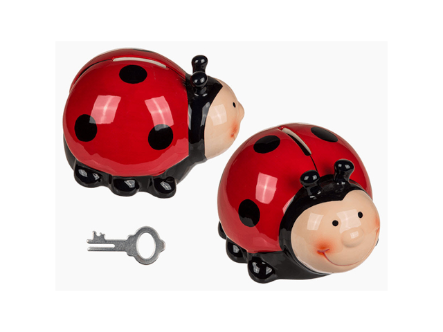 Spardose Marienkäfer