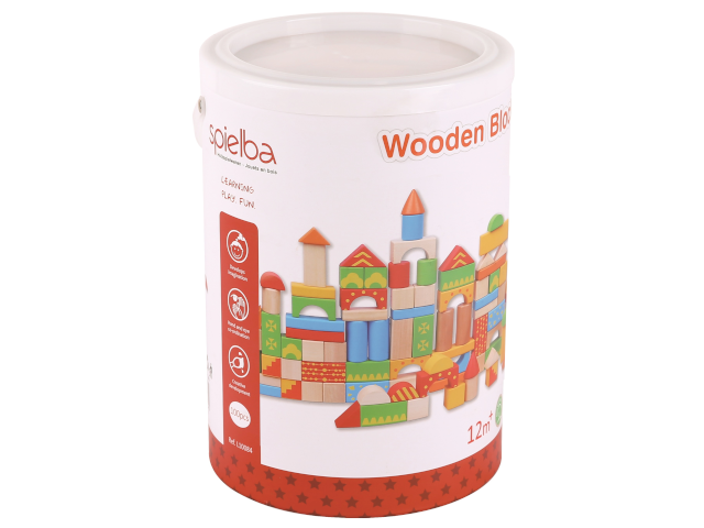 Spielba Holzbausteine 100 Stück