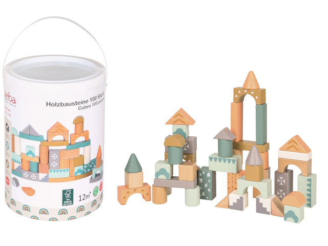 Spielba Holzbausteine 100 Stück