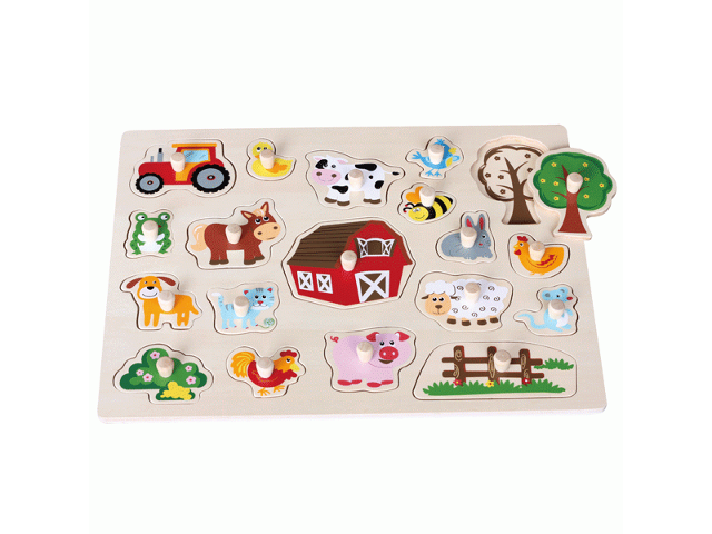Puzzle Tiere gross mit Griffli