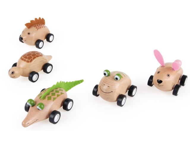 Spielba Rückzug Holztiere, assortiert