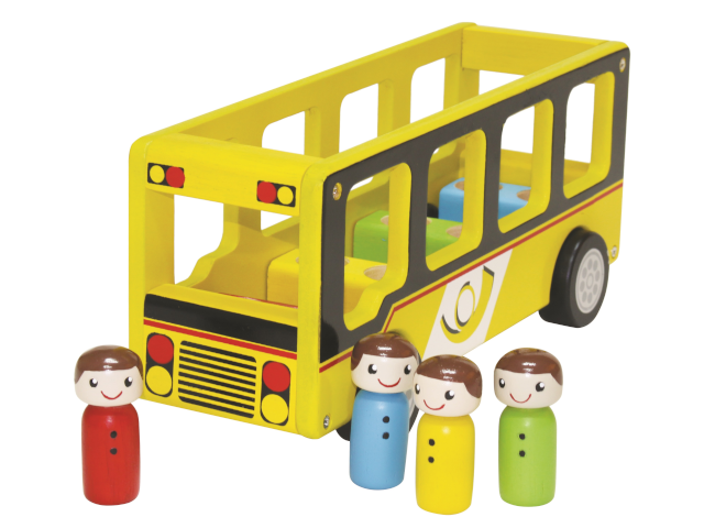 Spielba Postauto mit 4 Passagiere