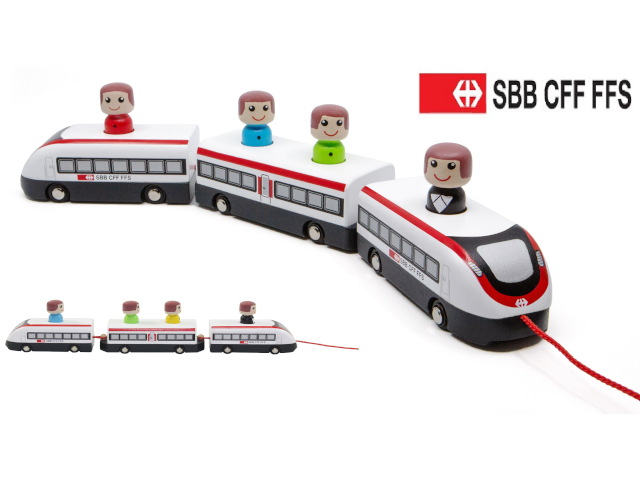 SBB Nachzieh-Zug mit Figuren