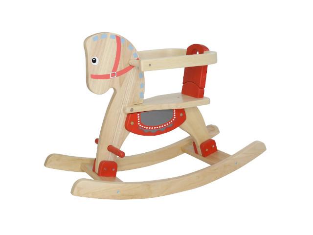 Spielba Schaukelpferd naturholz