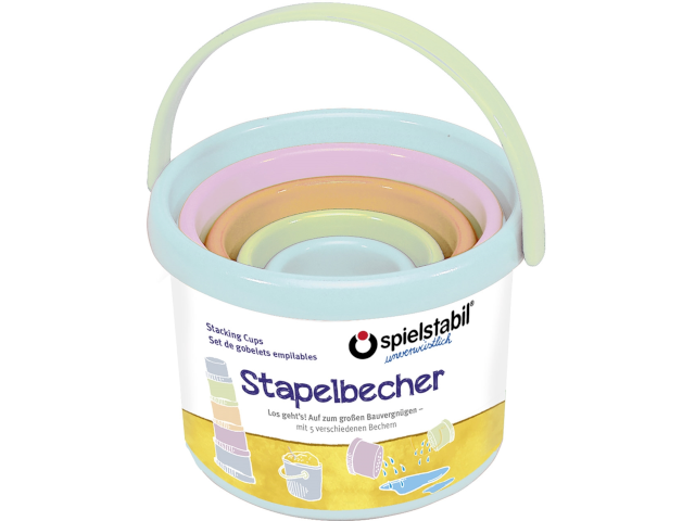 Stapelbecher-Set pastell 5-teilig