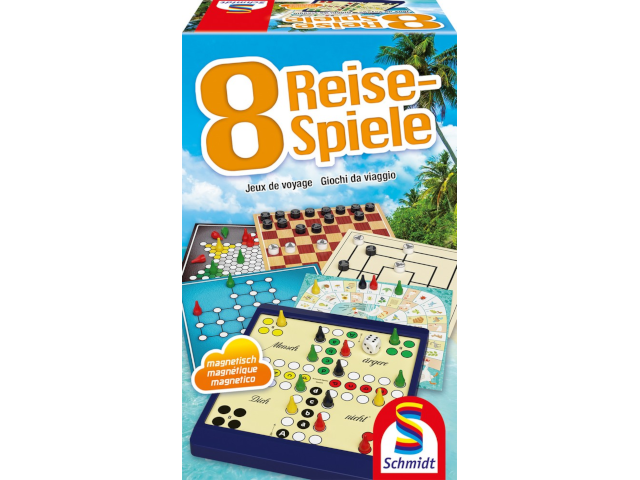 8 Reise-Spiele, magnetisch (mult)