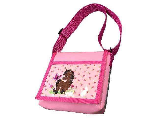 Kindergartentasche, rosa Pferd