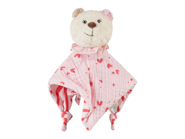 Schmusetuch S Bär Betty rosa