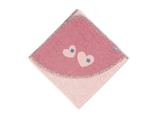 Badetuch 100x100 Mabel Herz