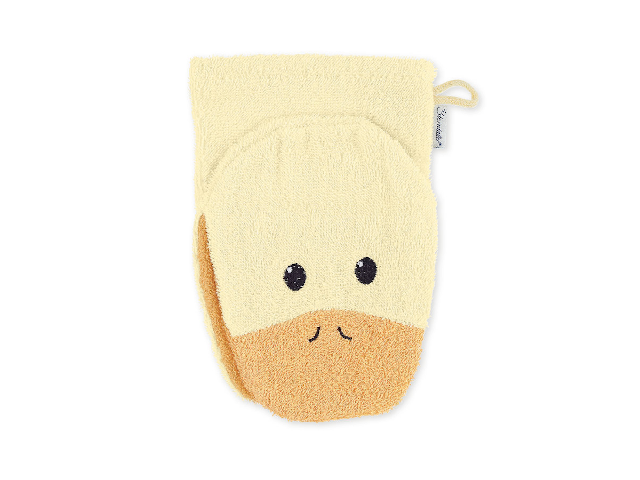 Waschhandschuh Edda Baby gelb