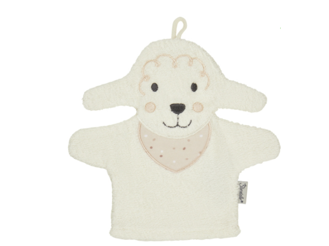 Waschhandschuh Schaf Flocke