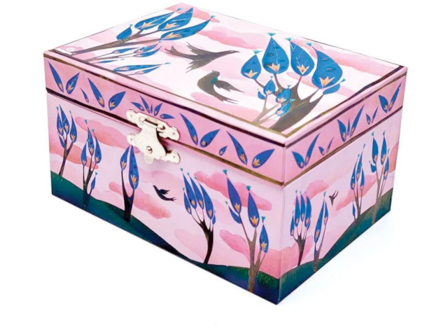 Musical Jewelry Box Happy Birds