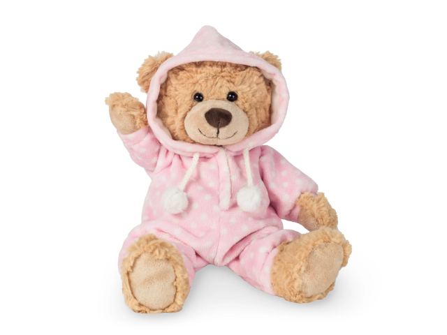 Schlafanzugbär rosa 30cm