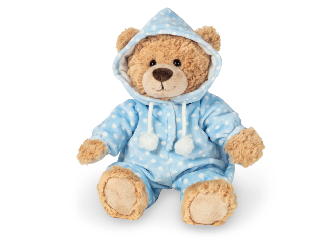 Schlafanzugbär blau 30cm