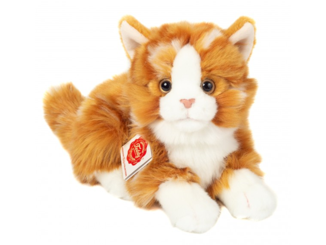Katze liegend rot getigert 20 cm