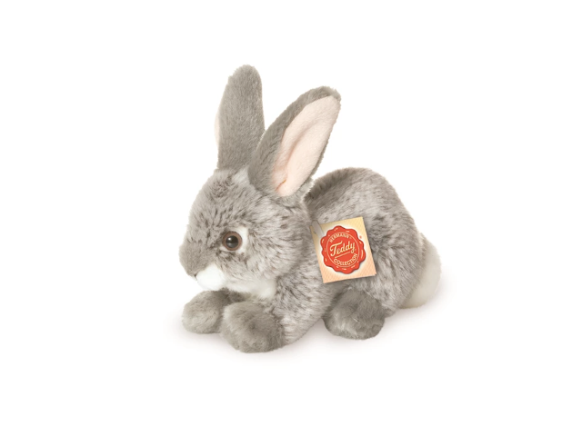 Hase sitzend grau 18 cm