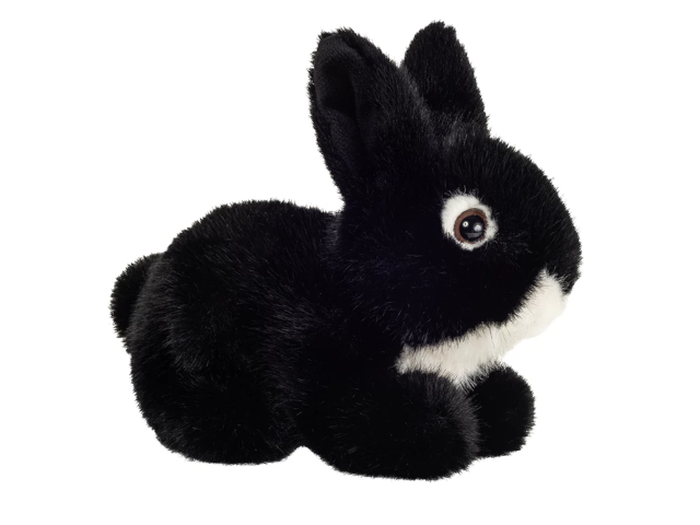 Hase sitzend schwarz 17cm