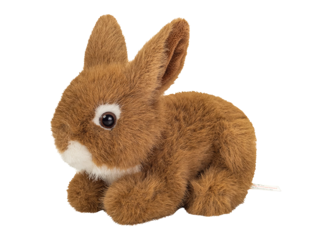 Hase sitzend braun 17cm