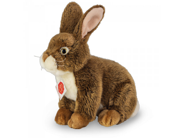 Hase sitzend dunkelbraun 25cm