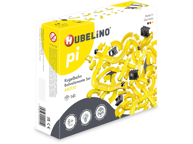 Hubelino pi: Kugelbahn Bahnelemente Set [141-teilig]
