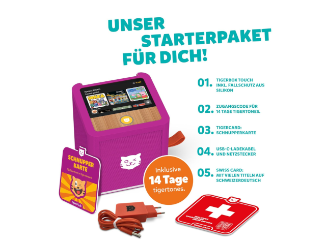 tigerbox TOUCH PLUS (lila) - Swiss-Edition - 0