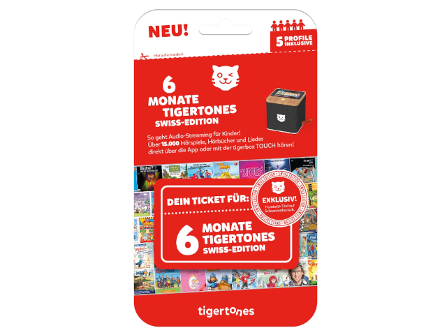 tigertones - Ticket 6 Monate Swiss-Edition