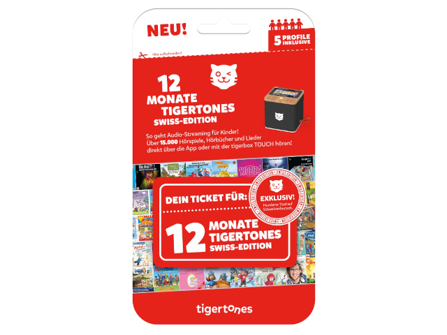 tigertones - Ticket 12 Monate Swiss-Edition