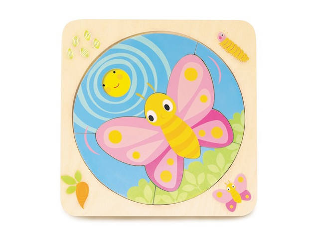 Schichtenpuzzle Schmetterling