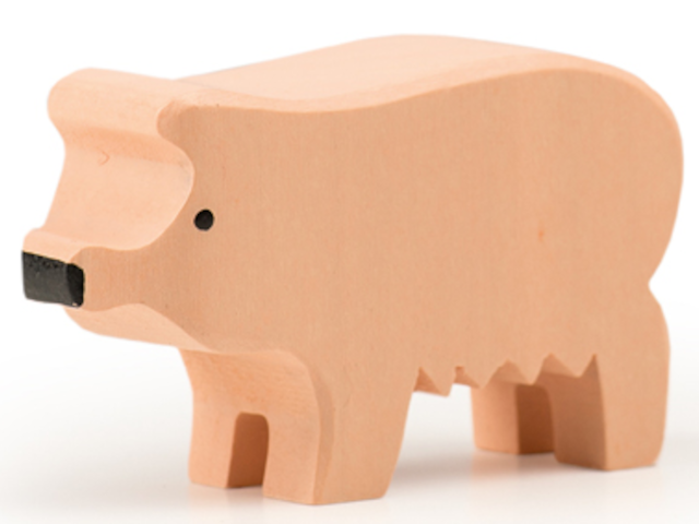 Schwein gross rosa