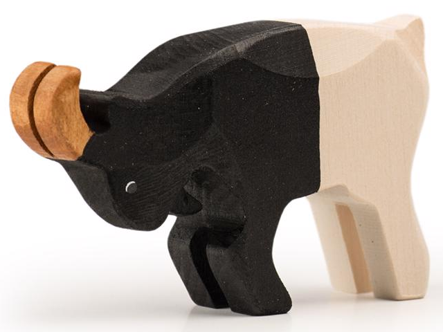 Walliserziegenbock kämpfend