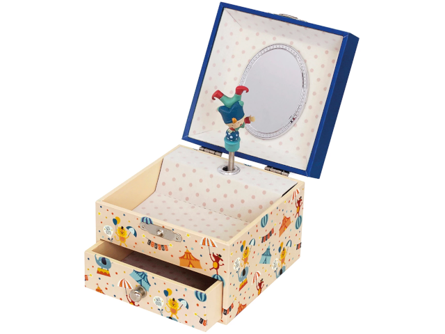 Musikspieldose m. Schublade Circus