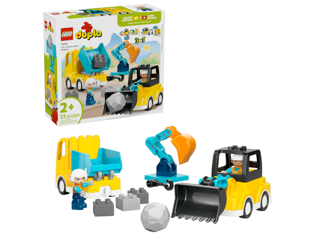 Lego Duplo Baufahrzeuge – 3-in-1-Set