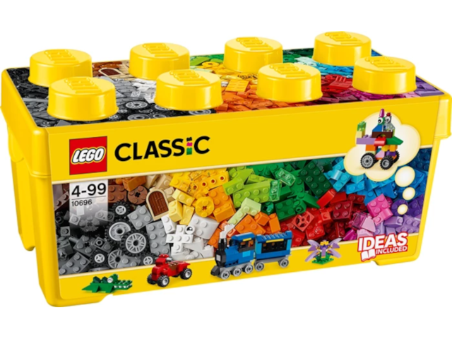 Bausteine-Box mittelgross Lego Classic, 484 Teile