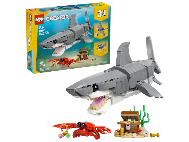 Lego Creator Wilder Hai mit Schatztruhe
