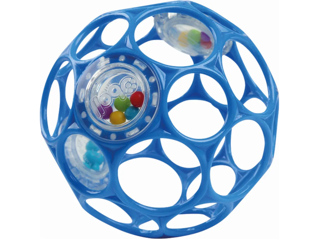Oball Rattle 10 cm blau
